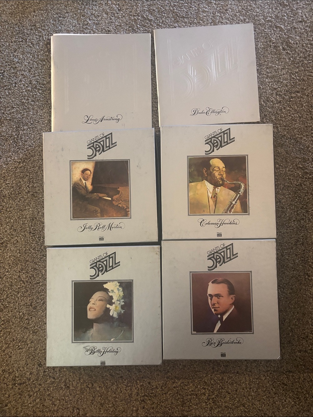 Vintage Time Life Giants of Jazz lot of (4) sets of book & 8 tracks plus 2 books